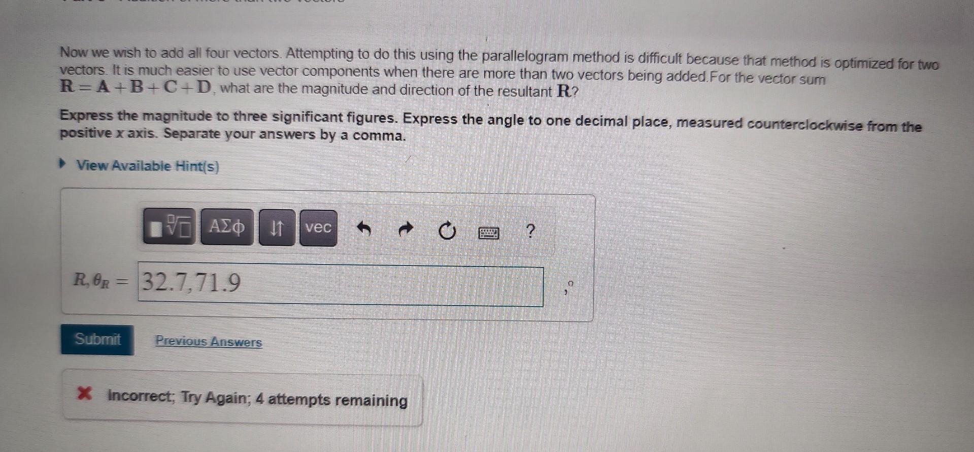 Solved Learning Goal: To Use Geometric And Component | Chegg.com