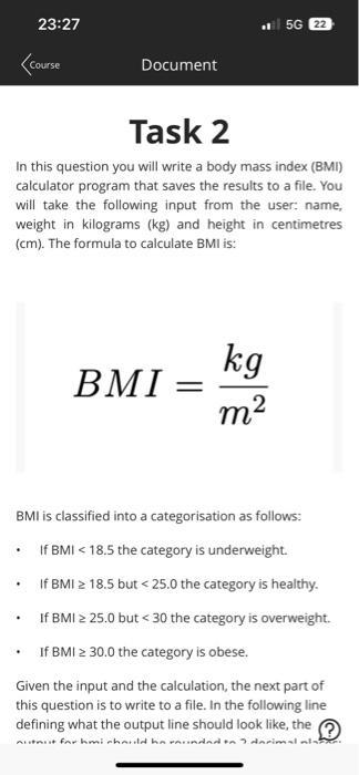 BMI Calculator Application. ->Body mass index (BMI) is a value…, by Shruti  Choudhary