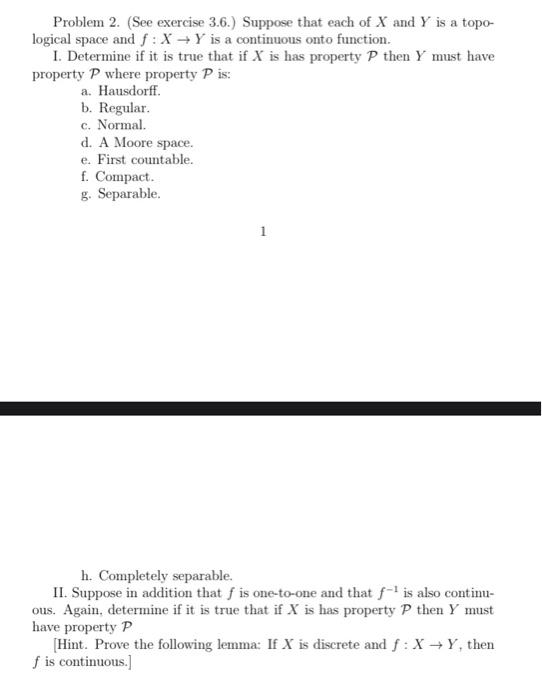 Solved Problem 2. (See Exercise 3.6.) Suppose That Each Of X | Chegg.com