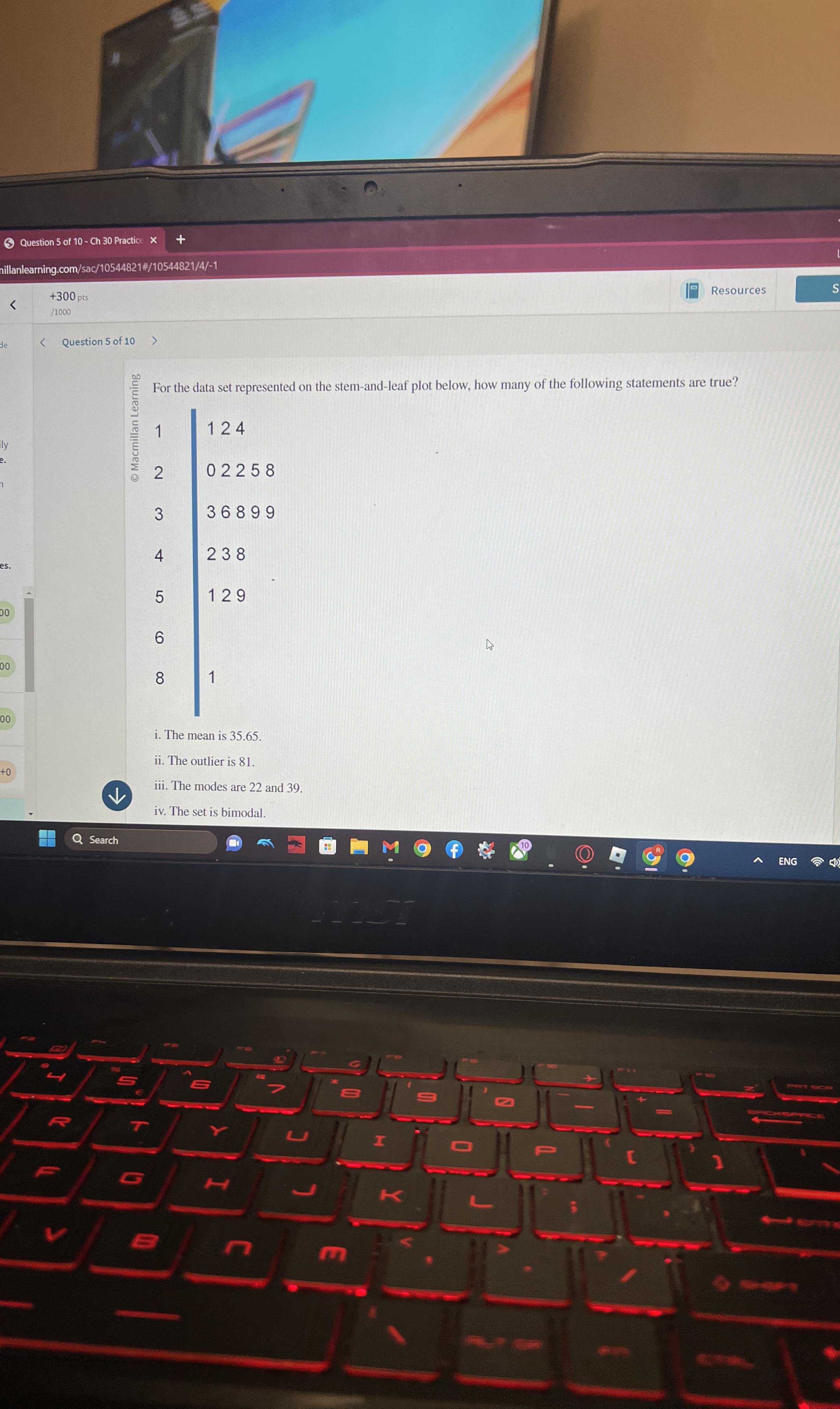 Solved Question 5 ﻿of 10 - ﻿Ch 30 | Chegg.com