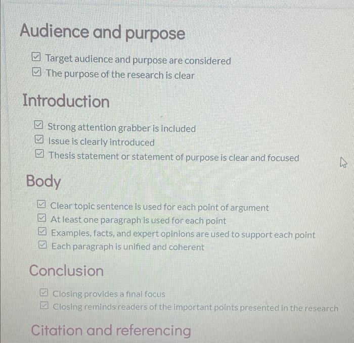 thesis statement purpose and audience