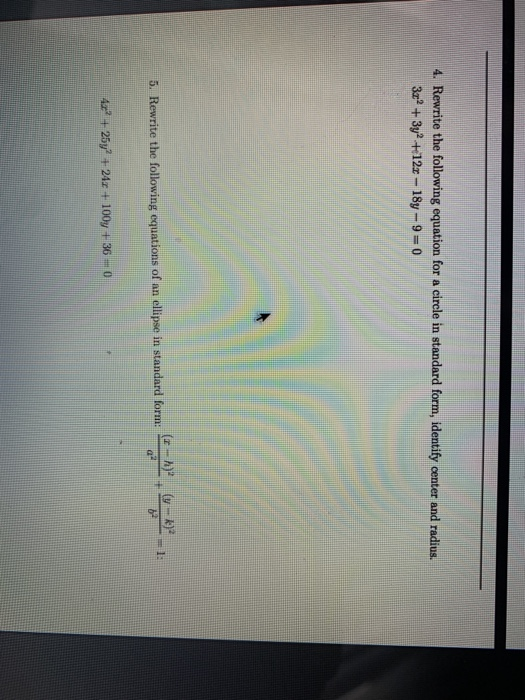 Solved 3. Rewrite the following equation for a circle in | Chegg.com