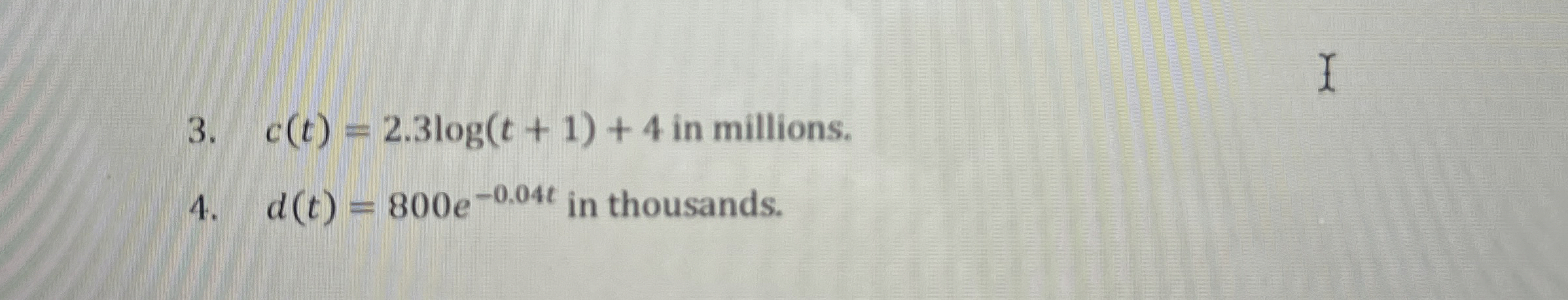 Solved Part 1: Exponential and Logarithmic EquationsSolve | Chegg.com