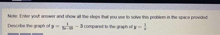 Solved Note: Enter your answer and show all the steps that | Chegg.com