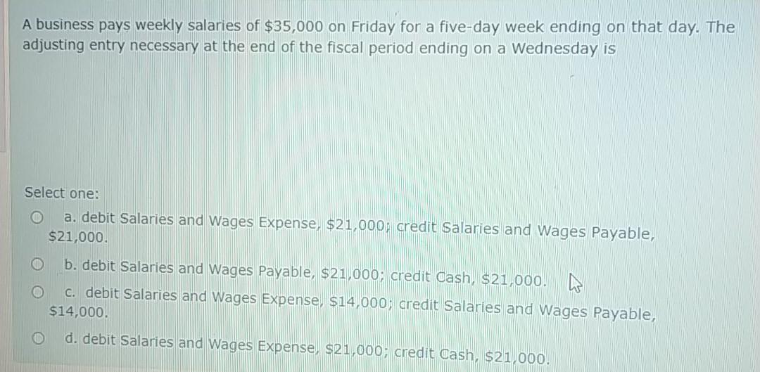 solved-a-business-pays-weekly-salaries-of-35-000-on-friday-chegg