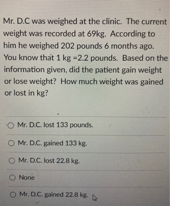 133 pounds in clearance kg