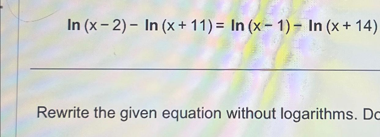 ln x2 2x − 11 )= 2x 4