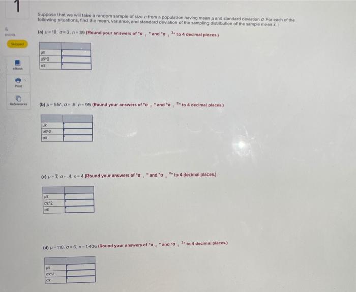 Solved 1 New ng BLOG Wood 1 Suppose that we will take a | Chegg.com