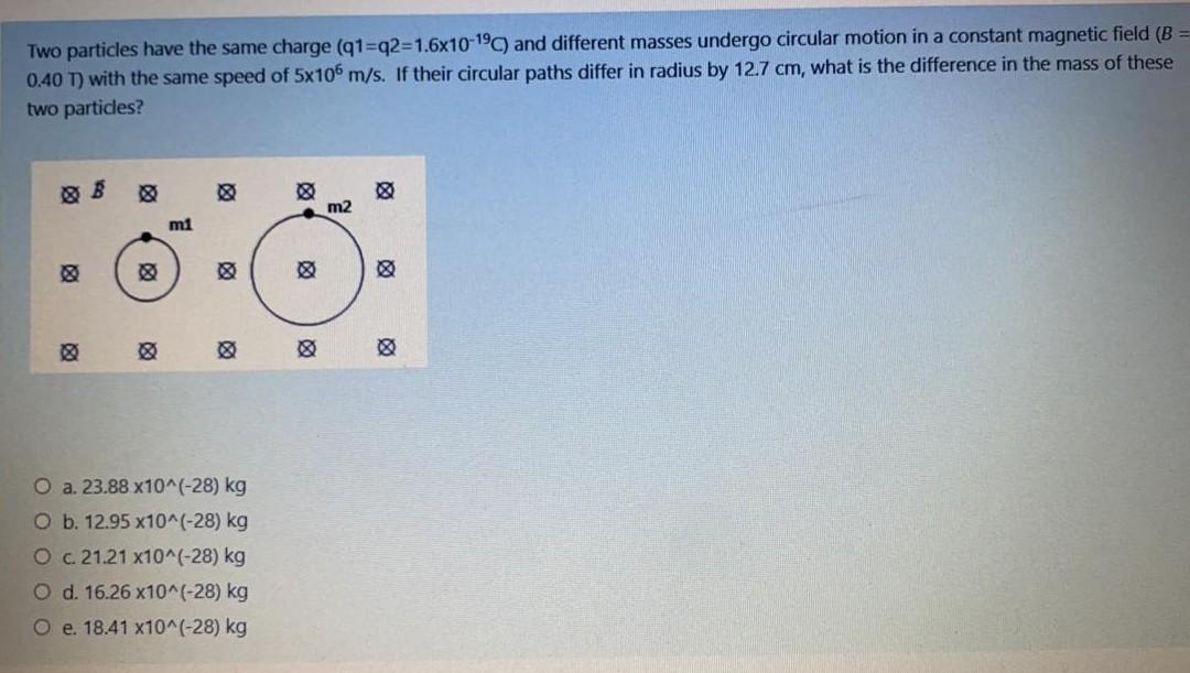 Solved Two particles have the same charge (91=92=1.6x10-19) | Chegg.com