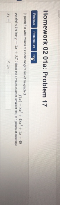 Solved Homework 02 01a: Problem 17 Previous Problem List Net | Chegg.com