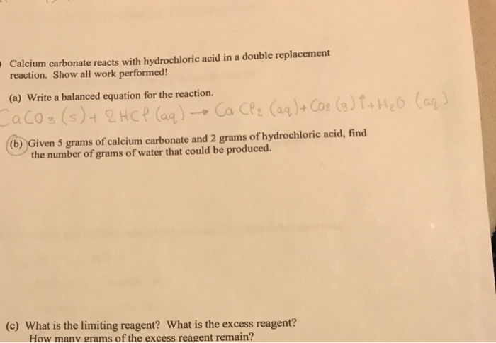 Solved I Know How To Write The Balanced Equation, I Cant | Chegg.com