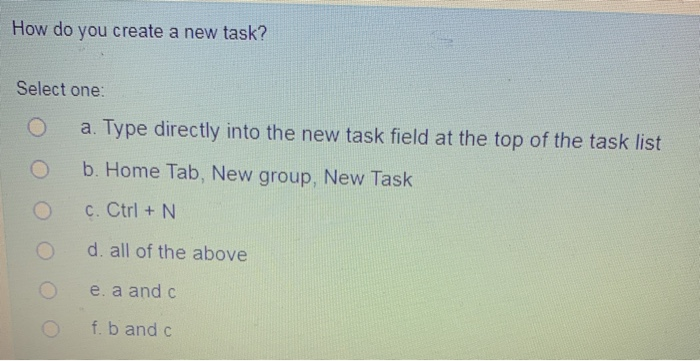 how to compleate a selected task in outlook