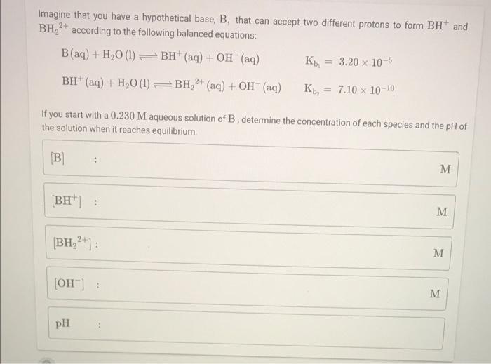 Solved Imagine That You Have A Hypothetical Base, B, That | Chegg.com