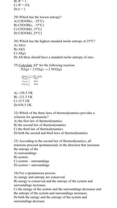 Solved B W 1 C W Na D K 1 29 Which Has The Lo Chegg Com