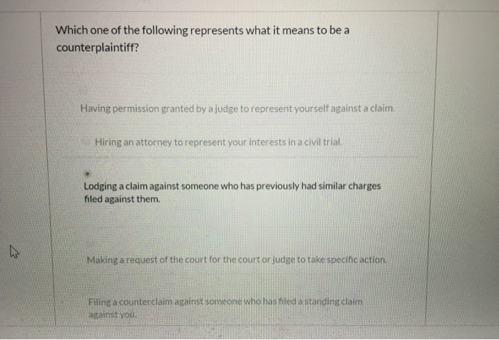 Solved Which one of the following represents what it means | Chegg.com