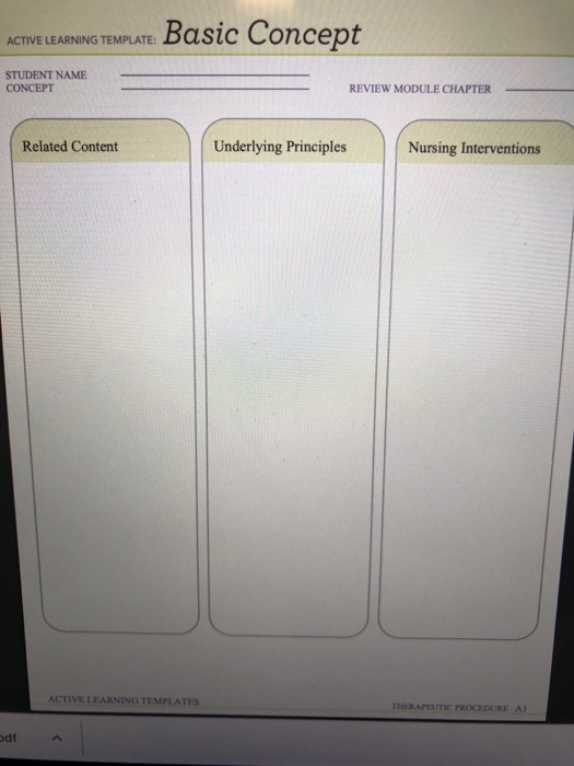 Solved ACTIVE LEARNING TEMPLATE: Basic Concept STUDENT NAME | Chegg.com