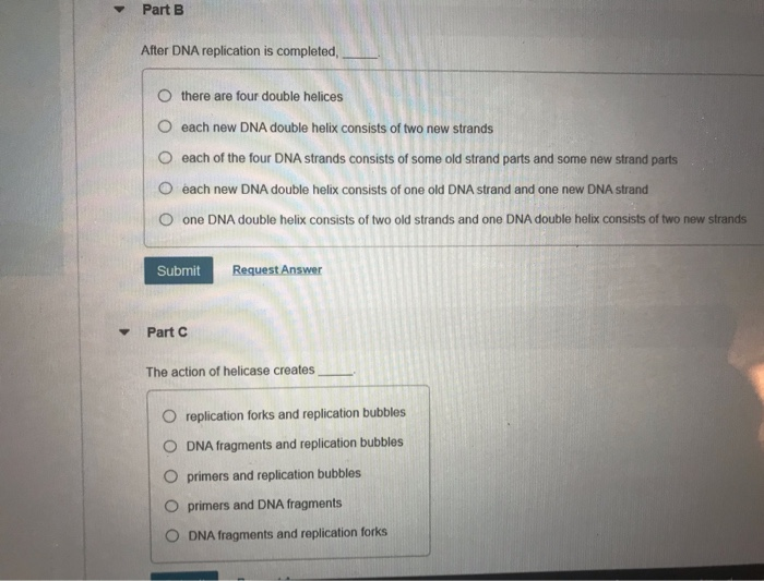 Solved Part B Which of the following statements about DNA | Chegg.com