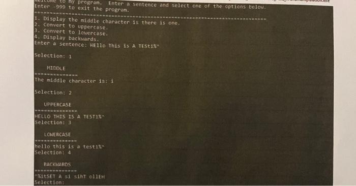 Solved C++ Visiual Studios this program will display a | Chegg.com