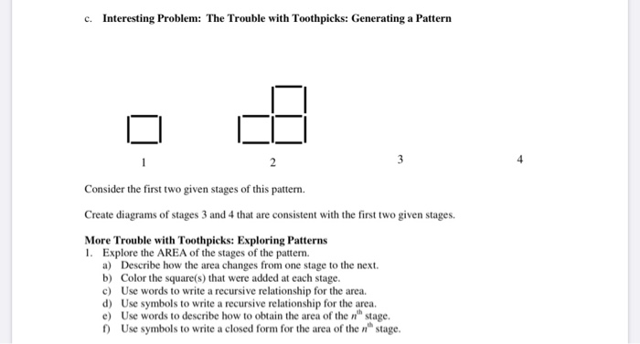 toothpick problem