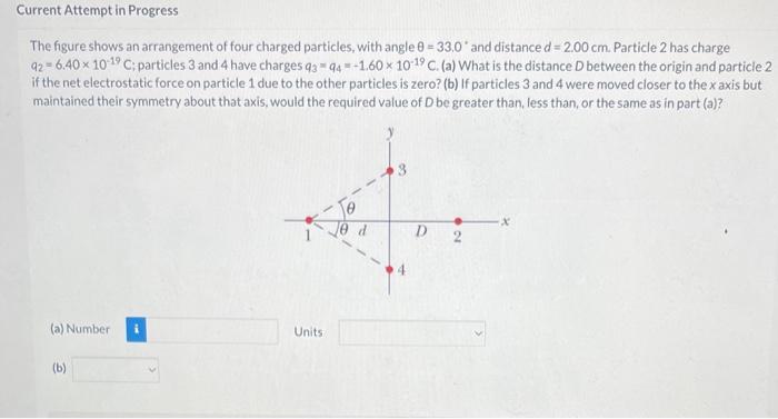 Solved The Figure Shows An Arrangement Of Four Charged | Chegg.com