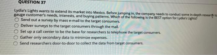 Solved QUESTION 33 Which of the following types of marketing | Chegg.com