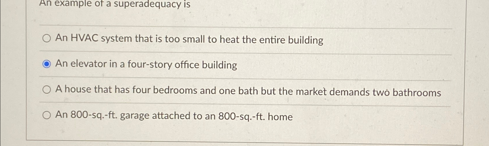 Solved An example of a superadequacy isAn HVAC system that | Chegg.com