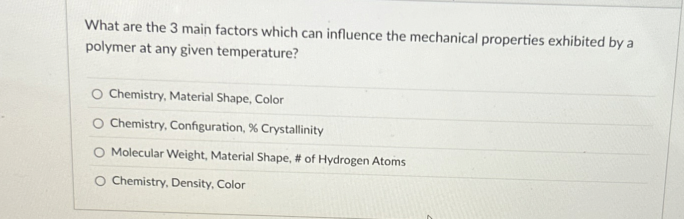 High Quality SOLUTION What are the 3 ﻿main factors which can influence ...