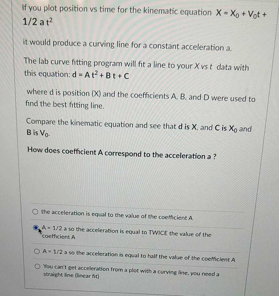 Question 2: I'm going to give you the data needed for