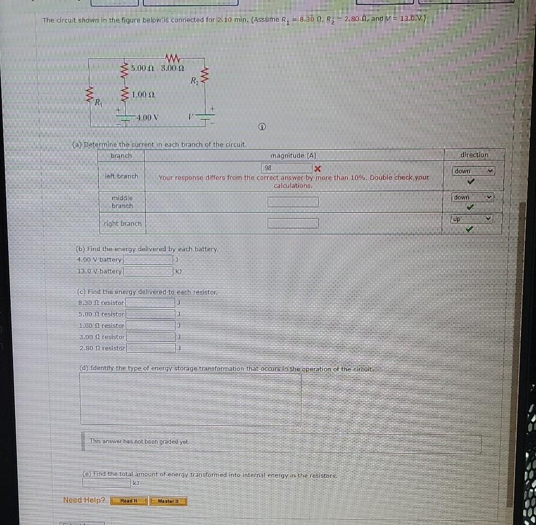 Solved The circuit shown in the figure below is connected | Chegg.com