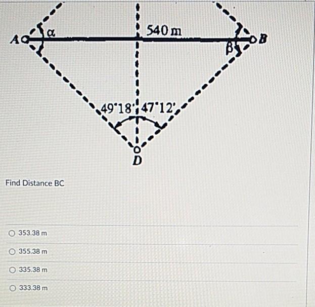 Solved Two Stations A And B Are 540 M. Apart. From The | Chegg.com