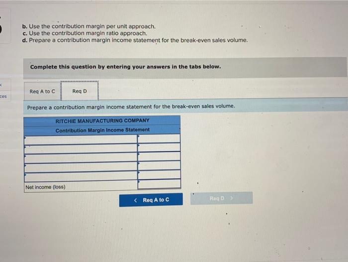 Solved Ritchie Manufacturing Company makes a product that it