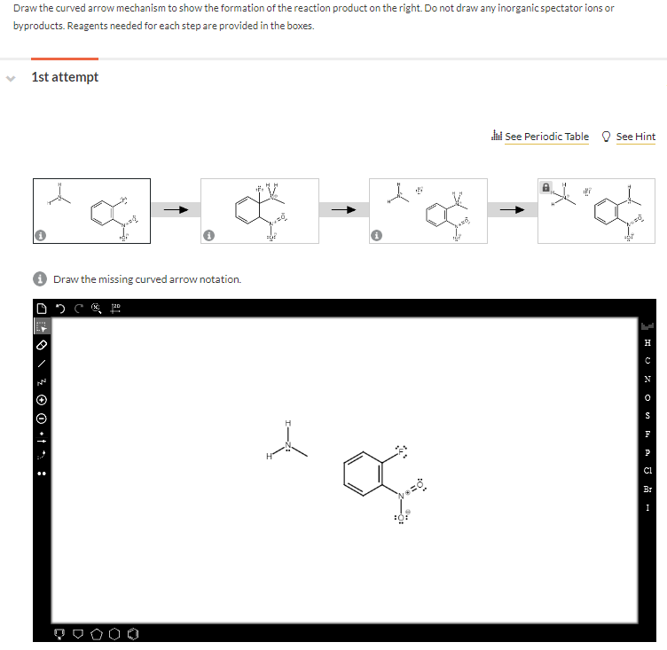 Solved DrawDraw the curved arrow mechanism to show the | Chegg.com