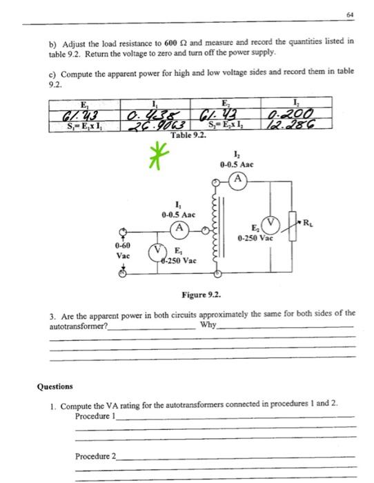 Solved 1. a) Connect the circuit shown in figure 9.1 using | Chegg.com