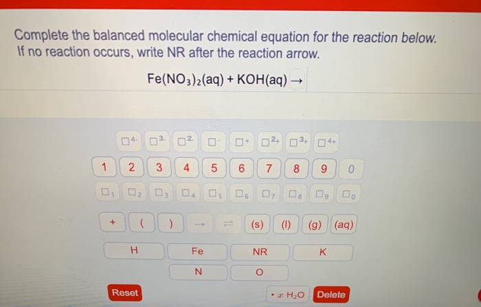 Solved Question 10 Of 32 Complete The Balanced Dissociati Chegg Com
