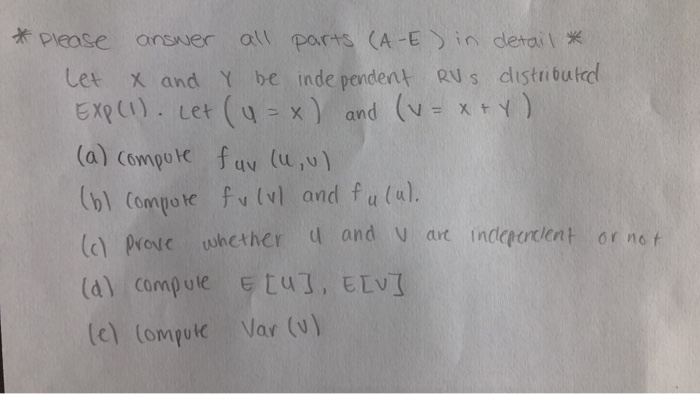 Solved Please Answer All Parts Ae In Detail Let X A Chegg Com