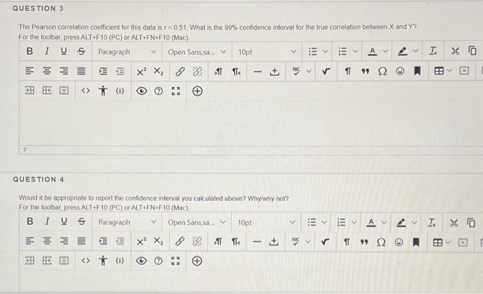 QUESTION 3 The Pearson correlation coefficient for | Chegg.com