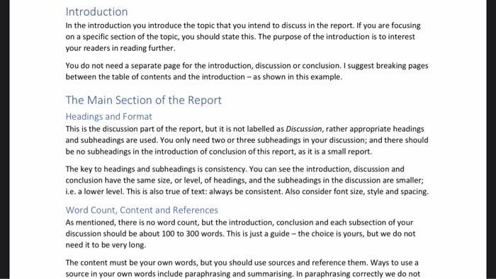 Solved Assignment Requirements Prepare a report on a | Chegg.com