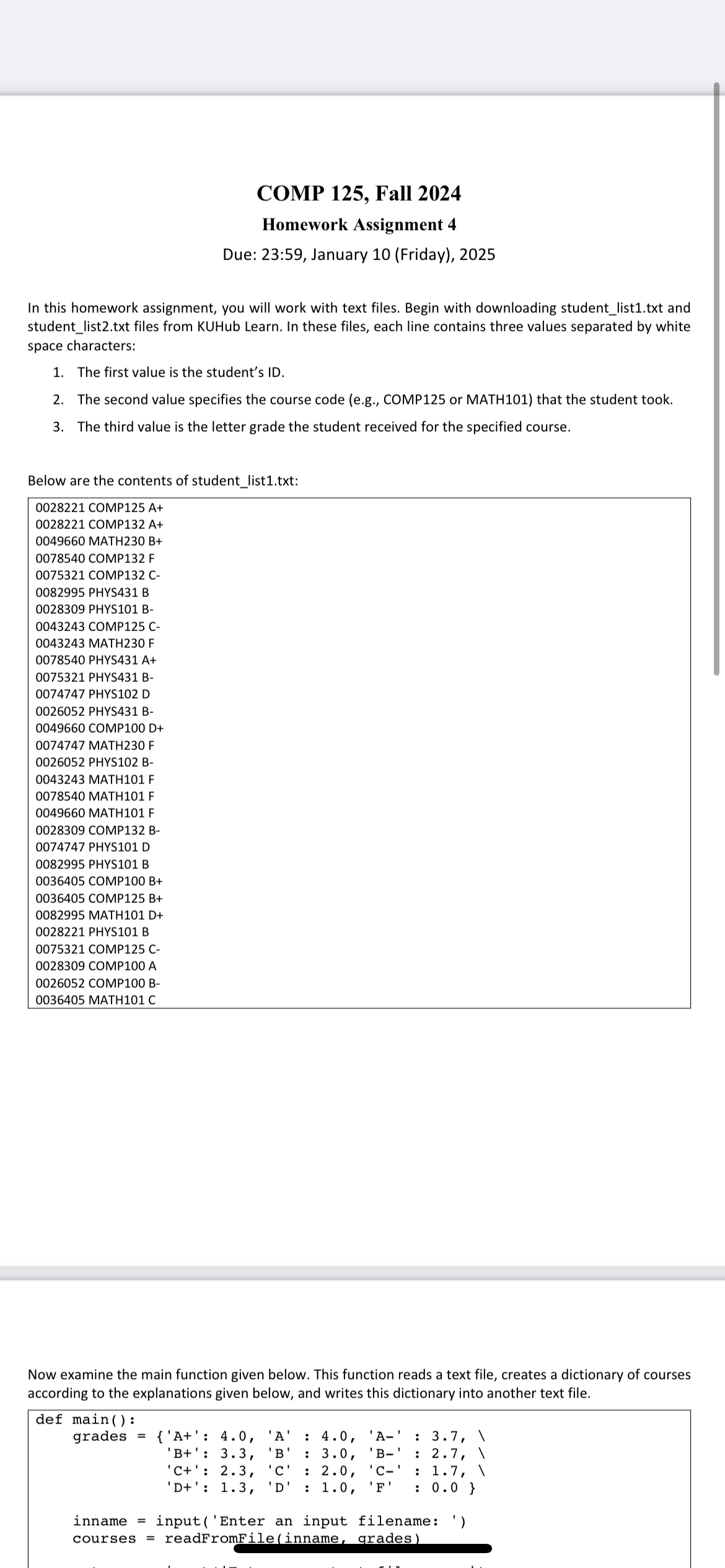 Clip File. Assignment Example Solved In this homework assignment, you will work with text | Chegg.com