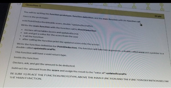 Solved Question 1 You will be writing the function | Chegg.com