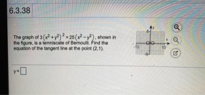 Solved 6 3 38 The Graph Of 3 X2 Y2 2 25 X2 Y2 Shown Chegg Com