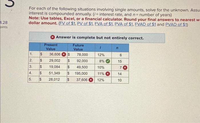 Solved For Each Of The Following Situations Involving Single | Chegg.com