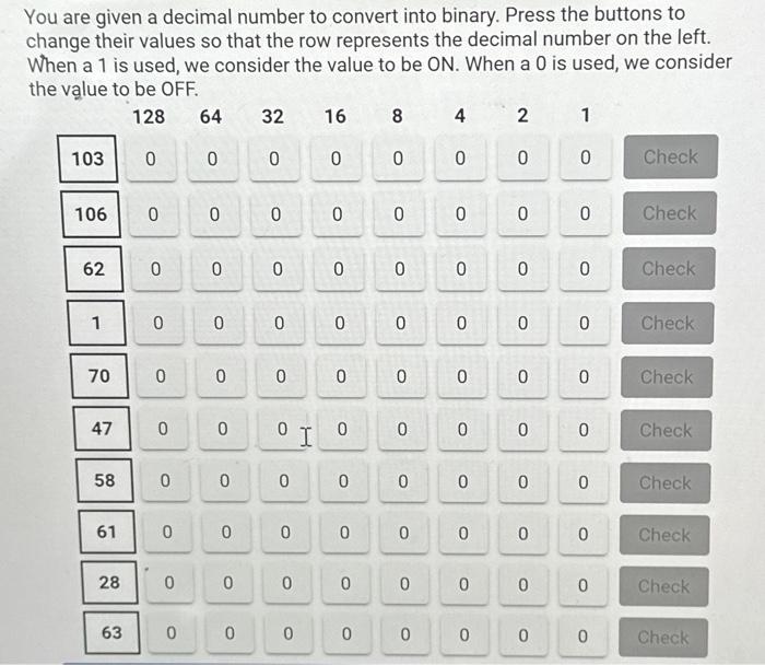 Solved You are given a decimal number to convert into | Chegg.com