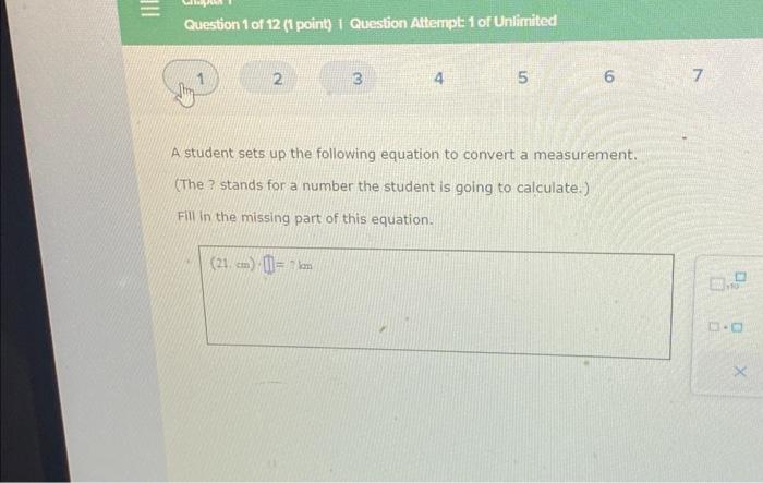 Solved A student sets up the following equation to convert a | Chegg.com