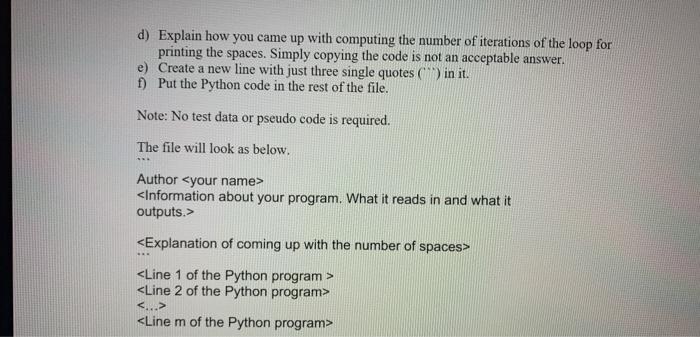 Solved Goal: To learn to write Python code using loops. | Chegg.com