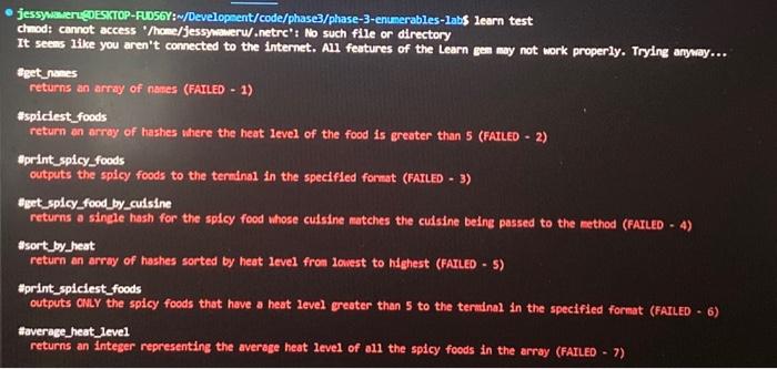 I am using ruby .This is my fileenumerables.rb;I am | Chegg.com