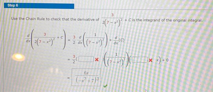 Solved Step 6 3 Use the Chain Rule to check that the | Chegg.com