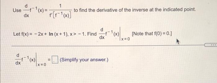 Solved 1 Use ----*(x) = dx to find the derivative of the | Chegg.com