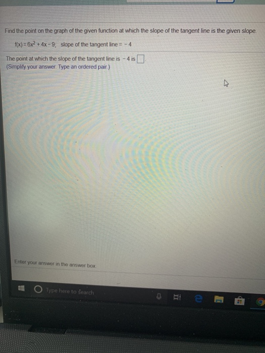 Solved Find the point on the graph of the given function at | Chegg.com