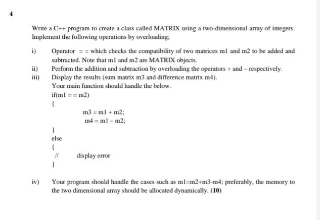 Solved answer the complete question 4 a,b,c, d parts and | Chegg.com