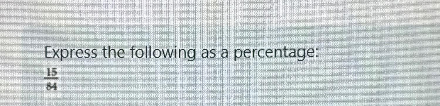 EXPRESS 1 AS A PERCENTAGE visual data 8